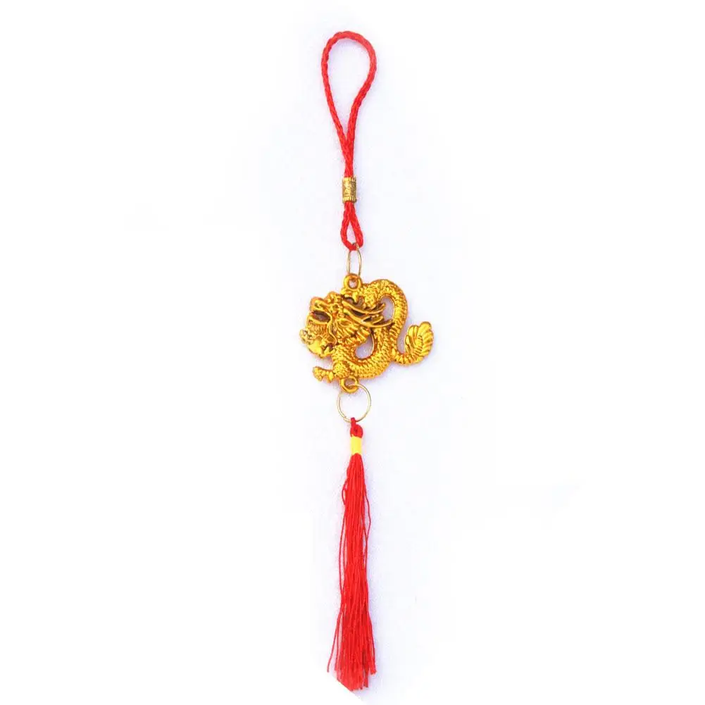 1 pz cinese capodanno nappa drago ciondolo decorazioni ornamenti ciondolo nuova primavera tradizionale 2024 appeso Decor anno Fes S8t0