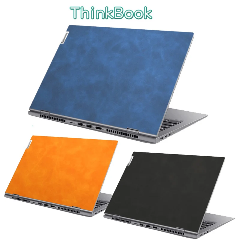 Crazy Horse PU Leather Sticker Skin for Lenovo Thinkbook 13S 14 14s G2 ARE 14p G2ACH 16p NX ARH G2 ACH 15 G2 ITL 2021 14s Yoga