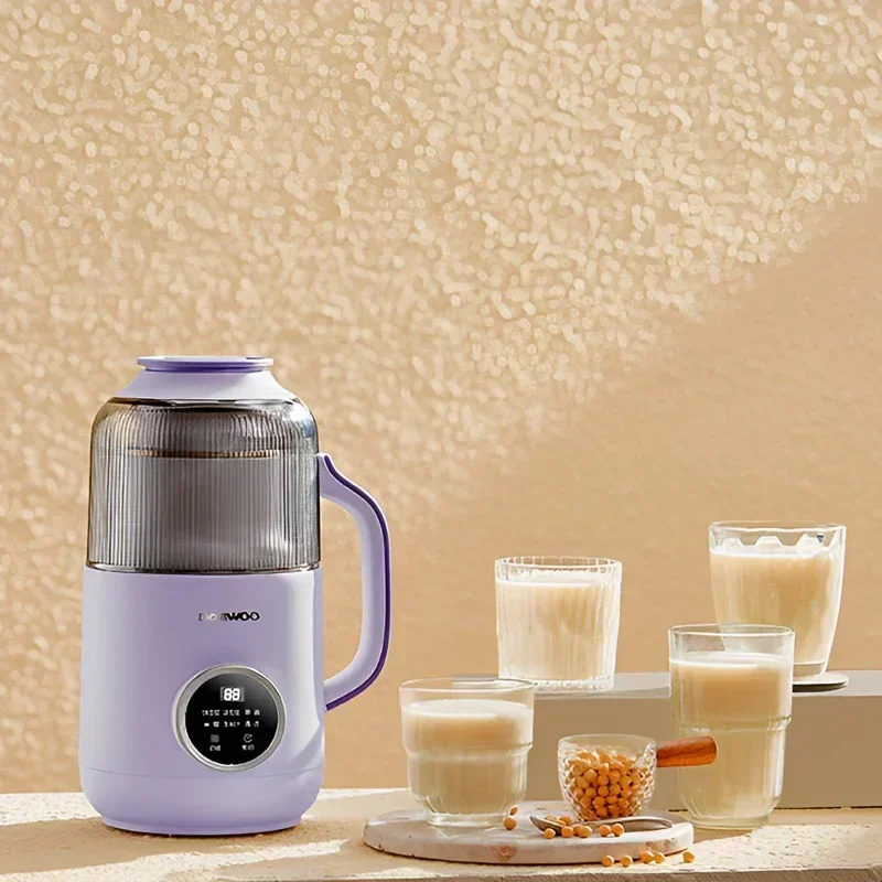 Daewoo Electric Soy Milk Machine 800ml Portable Juicer Blender Soybean Milk Maker Vegetable Extractor Rice Paste Maker Low Noise