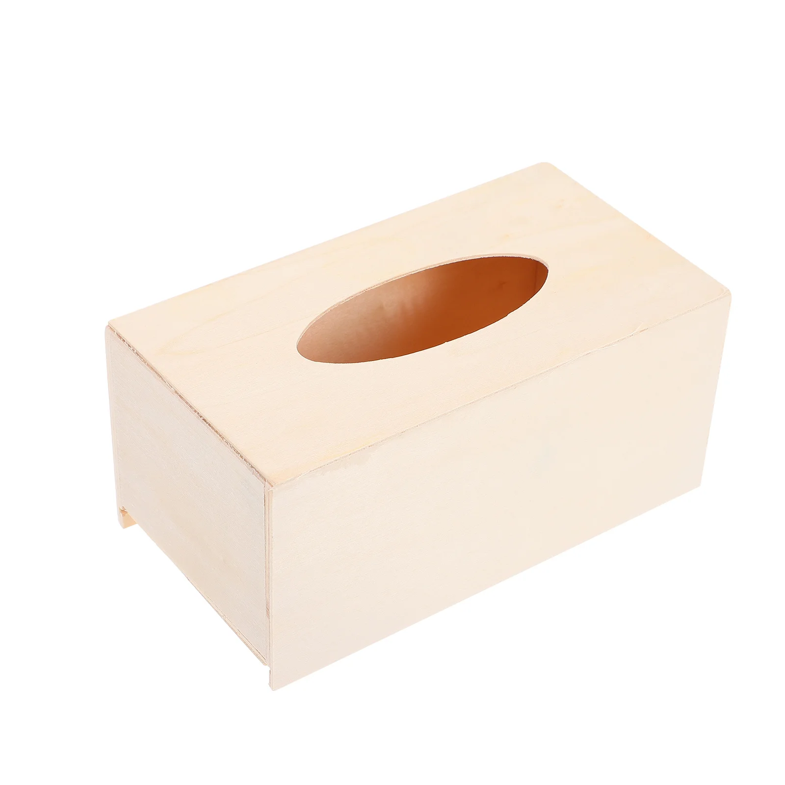 2 Stuks Diy Houten Tissue Dozen Handgemaakte Effen Kleur Servethouders Voor Kinderen Thuisgebruik Houten Tissue Box Servethouders