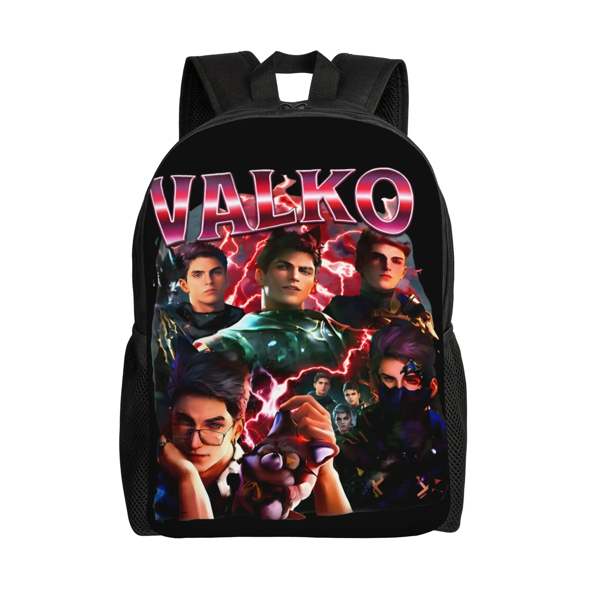 Valko Love and Deepspace Game  Backpack  Travel Backpacks Male Custom Breathable School Bags Kawaii Rucksack