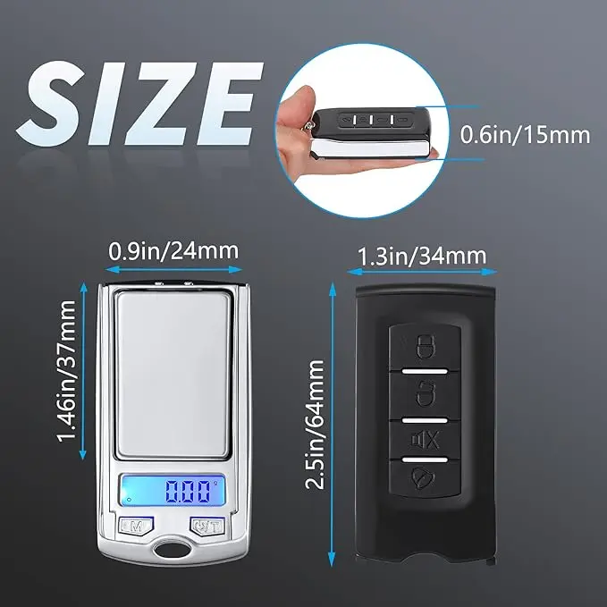 Car Key Jewelry Scale De Cuisine Measuring Tools Gift Stainless Steel Balance Custom Pocket Smoke Shop Digital Portable Scale