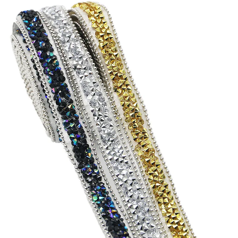 (1 Yard) 1 cm selbstklebende Diamant-Aufkleber aus Kunstharz mit Strasssteinen, Nähzubehör für Kleidung, Schmuck, DIY