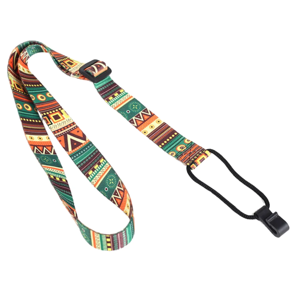 

Guitar Shoulder Harness Punch Free Ukulele Belt Bass Jacquard Strap Soft Instrument Nylon Colorful