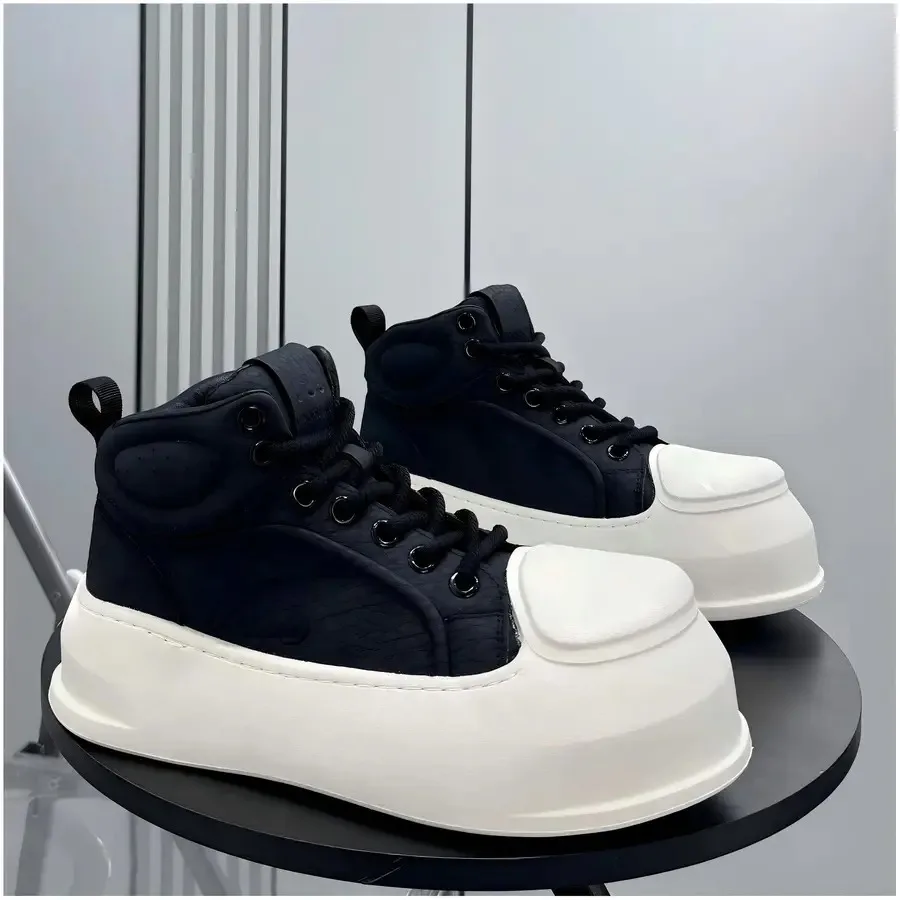 

Мужские кроссовки Xinhai: модные высокие кеды на толстой подошве в стиле панк