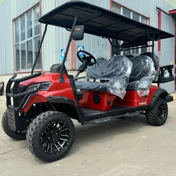 USA Hot Sale Solar Panel Golf Buggy 4 Wheel Drive Electric Club Car Golf Cart 6 Seater for Adults