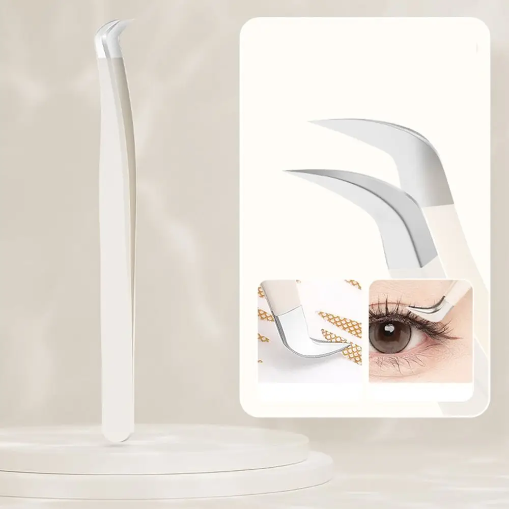 สแตนเลสสตีลแหนบขนตา Professional Anti-Static Lash แหนบ Grafting คิ้วผมคลิปเล็บ Art การประสาน