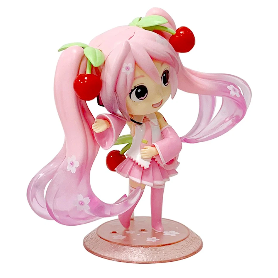 ฟิกเกอร์อนิเมะใหม่ ตัวละครจิ๋ว ของตกแต่งน่ารัก สีชมพู สีเขียว ของตกแต่งบ้าน ของเล่นสำหรับผู้ใหญ่ ของขวัญวันเกิดสำหรับเด็ก