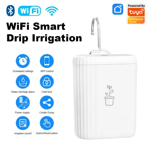 Tuya Smart WiFi Automatic Plant Watering Drip Irrigation System IP66 Waterproof Watering Kit Smart Life App Remote Control Devic