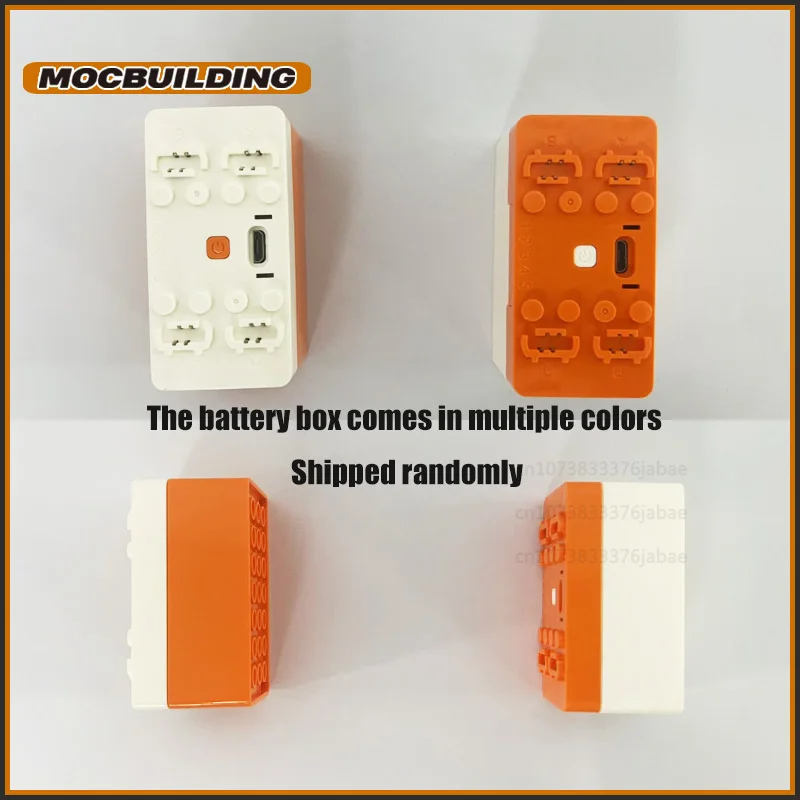 Oplaadbare batterijdoos DIY-montagetechnologie Bakstenen Onderdelen Snelheid Afstandsbediening PF Bouwstenen Modificatie MOC