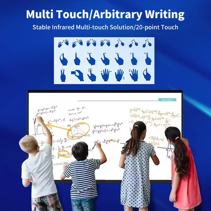 سعر المصنع اللوحة الذكية التفاعلية السبورة الإلكترونية في 55 65 75 85 98 110 بوصة تعمل باللمس #2