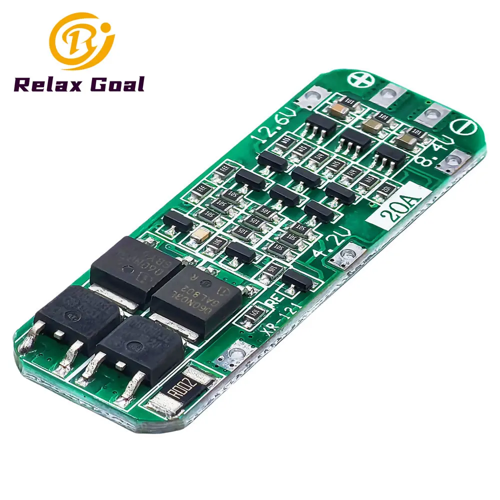 3S 20A Lithium Li-ion Battery 3.6V 3.7V 18650 Charger PCB BMS Protection Board For Drill Motor BMS 12.6V Lipo Cell Module