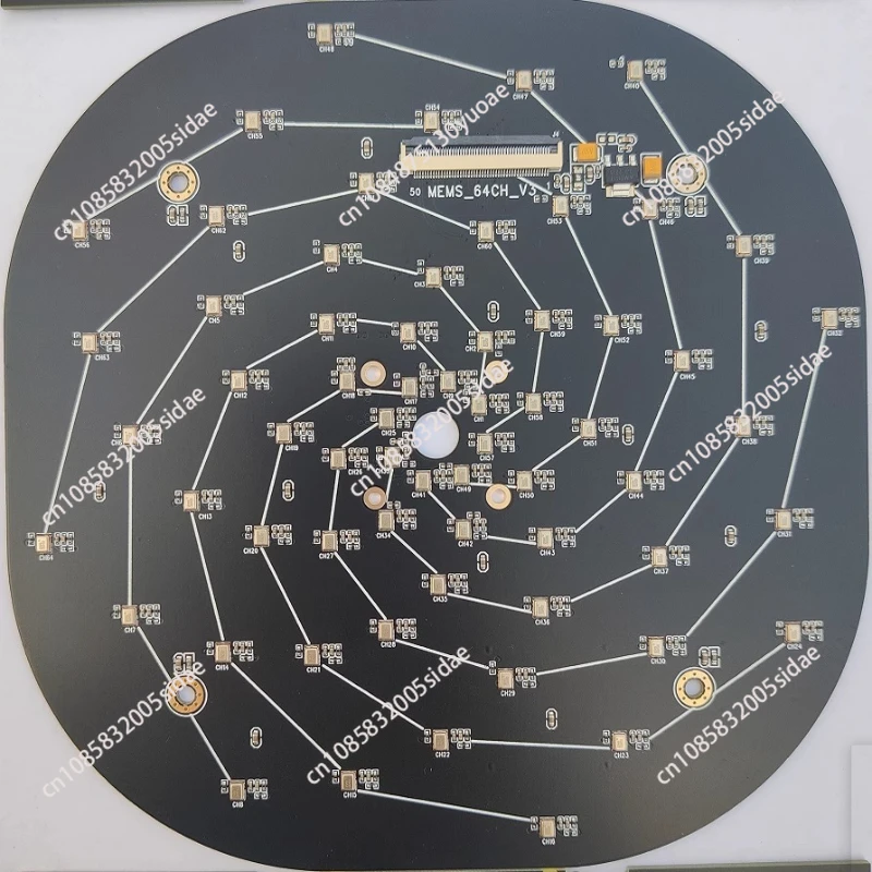 Gigabit-Netzwerk-Mikrofon-Array, Mehrarm-Spiral-64-Kanal-Ultraschall-Bildgebungssystem zur Drohnenpositionierung für Indoor-Tracking