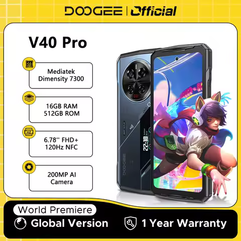 Global Version DOOGEE V40 Pro 5G Rugged Phone 6.78...