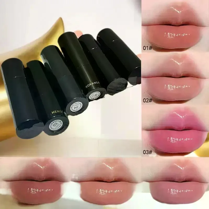 HERORANGE 3.5g Pomadka w sztyfcie o niskiej saturacji, wielofunkcyjna, nawilżająca, rozjaśniająca, naturalna, utrzymująca makijaż, z efektem lustra.