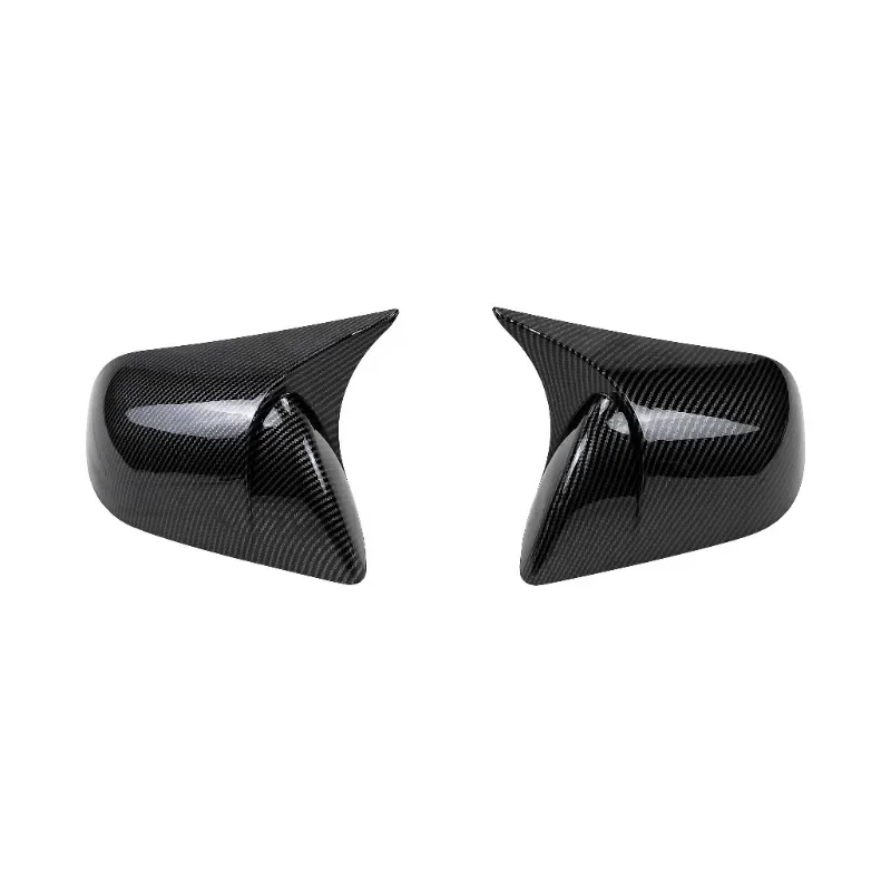 2X Horn Style Side Wing Mirror Cover Caps For Tesla Model Y 2019-2023 Rearview Mirror Cover Trims Add on Car Accessories