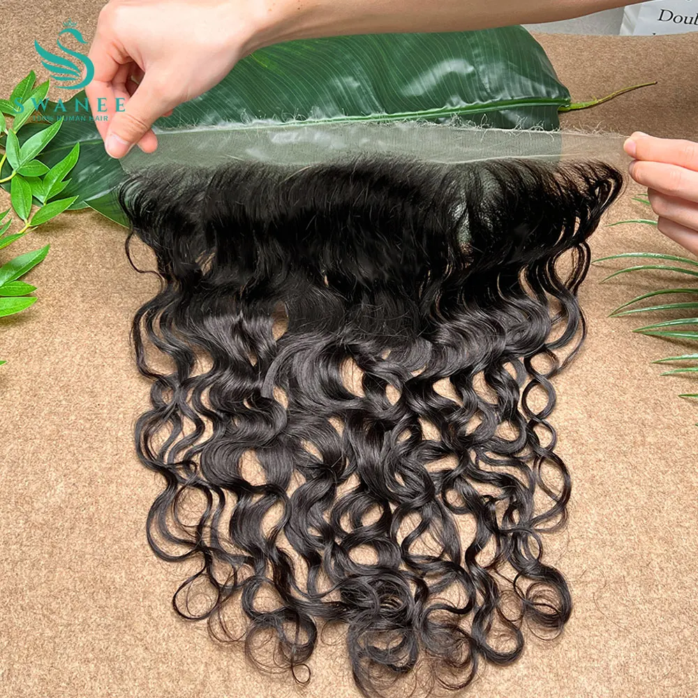 Natural Wave 13x4 HD Lace Frontal Transparent Swiss 5×5 Closure Pre Plucked Ear to Ear Vietnamese Human Hair For Black Women