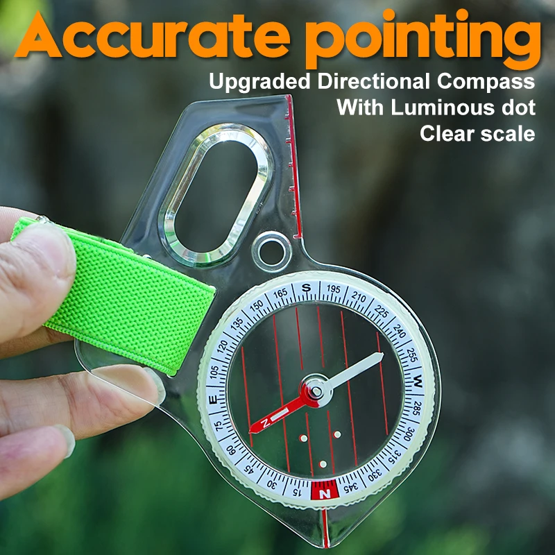 

thumb compass Directional off-road compass, outdoor treasure hunting compass, north compass, south compass