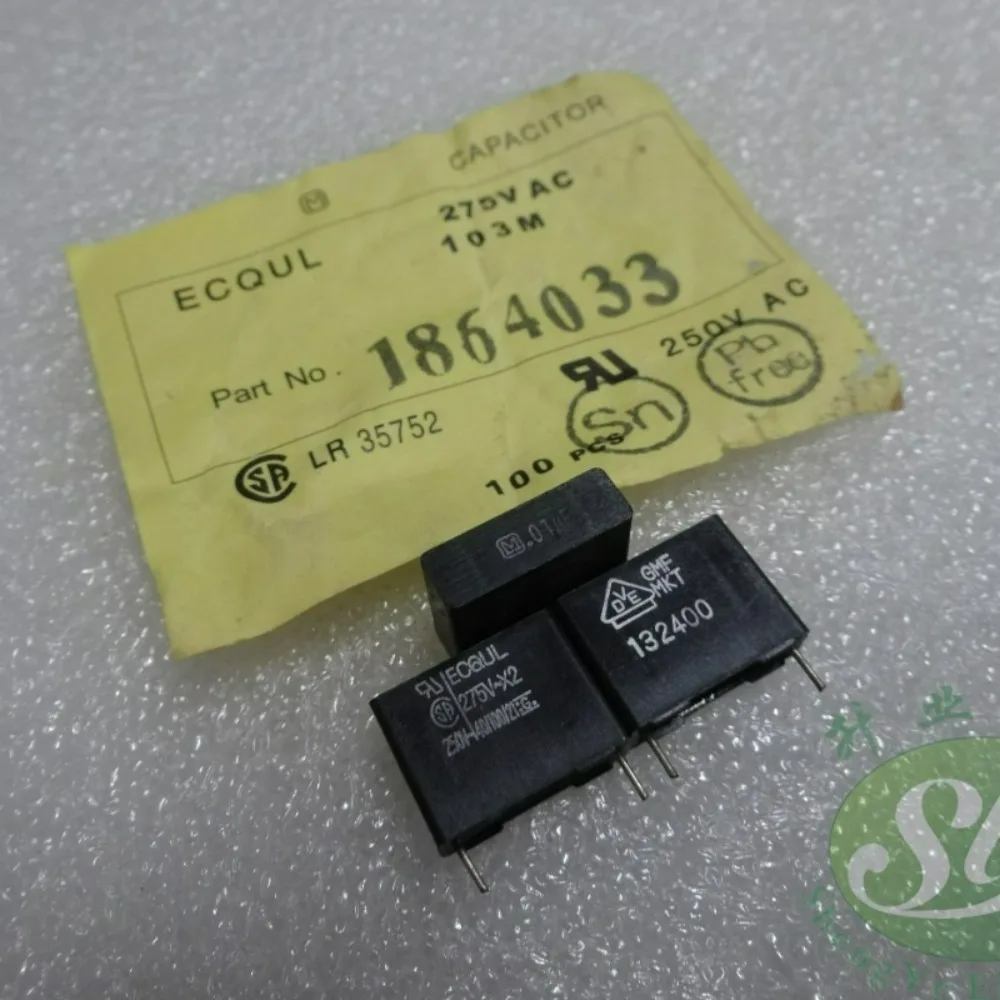 20PCS ECQUL 0.01uf/275vAC 10nf 103 새로운 12mm 필름 커패시터