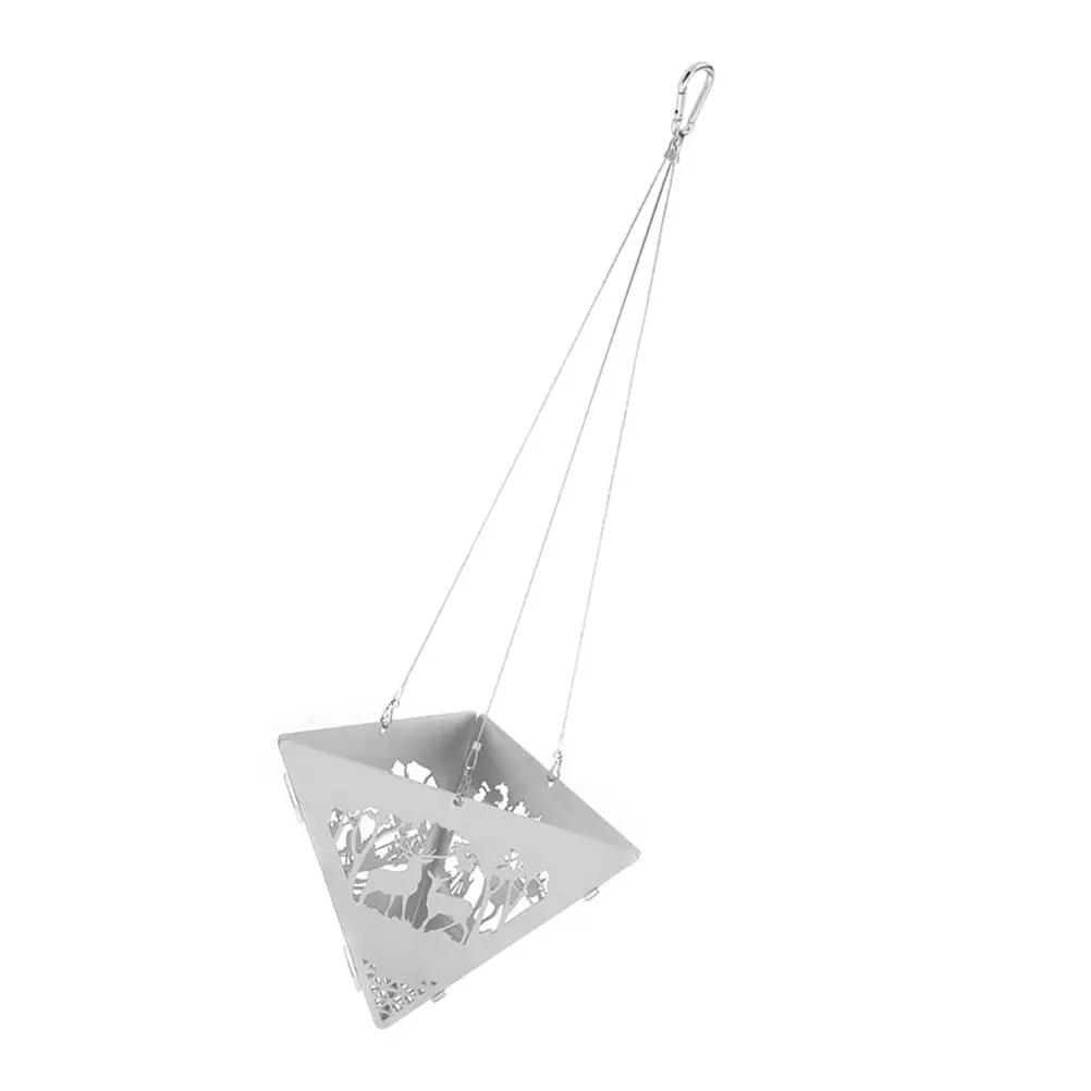 

1Set Triangle Hanging Bonfire Stove Stainless Steel Portable Detachable Bbq Stove High-Temperature Resistance Strong Bearing