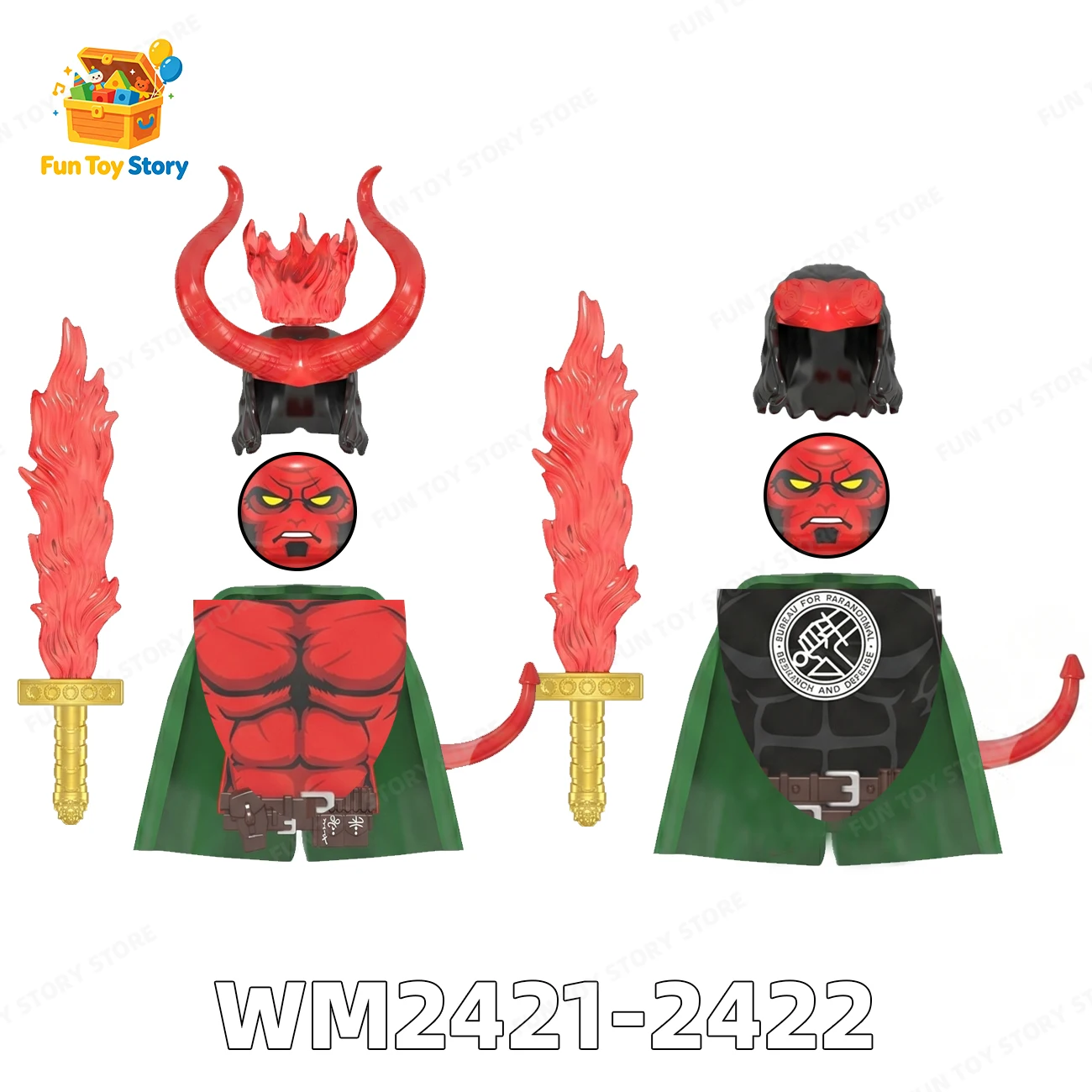 WM2421 Bloques de Construcción de la Serie Anime Baron, Renzi Toys, para Entusiastas de Cine y Televisión, Regalos Coleccionables