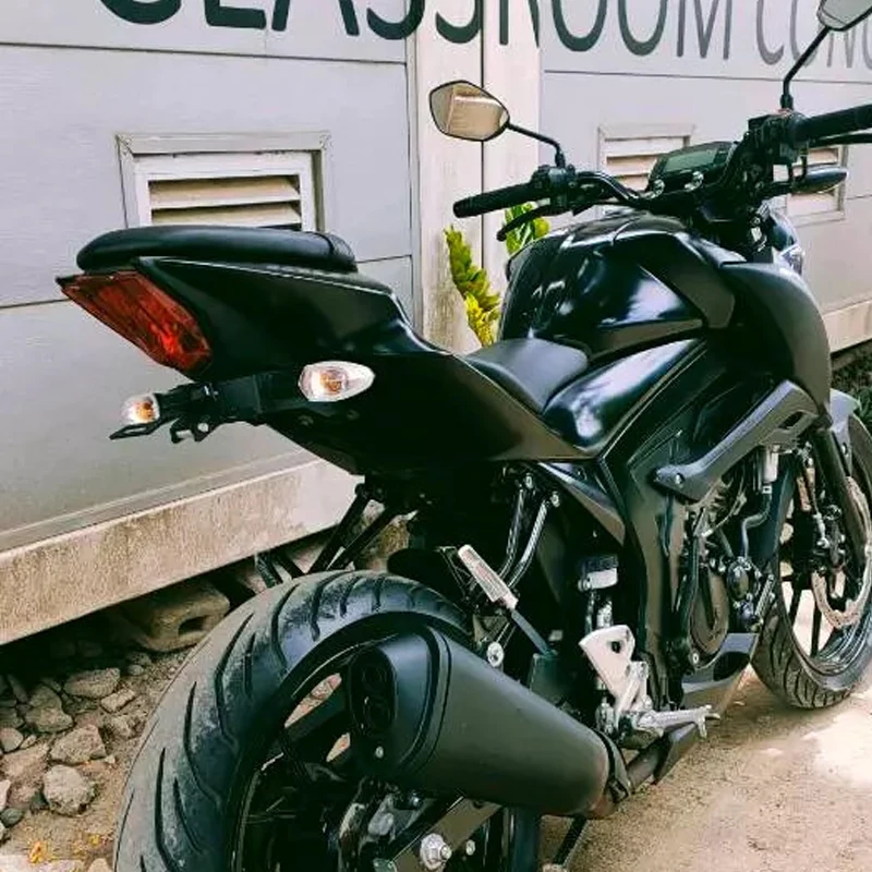 لسوزوكي GSX-R125 GSX-S125 GSX-R150 GSX-S150 دراجة نارية لوحة ترخيص حامل الحاجز مزيل الذيل مرتب قوس مع LED #5