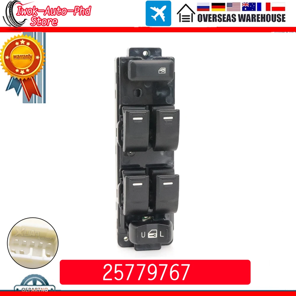 

New Car Power Window Switch Control Master Switches 25779767 Fits For GMC Canyon Chevrolet Colorado Hummer H3 H3T