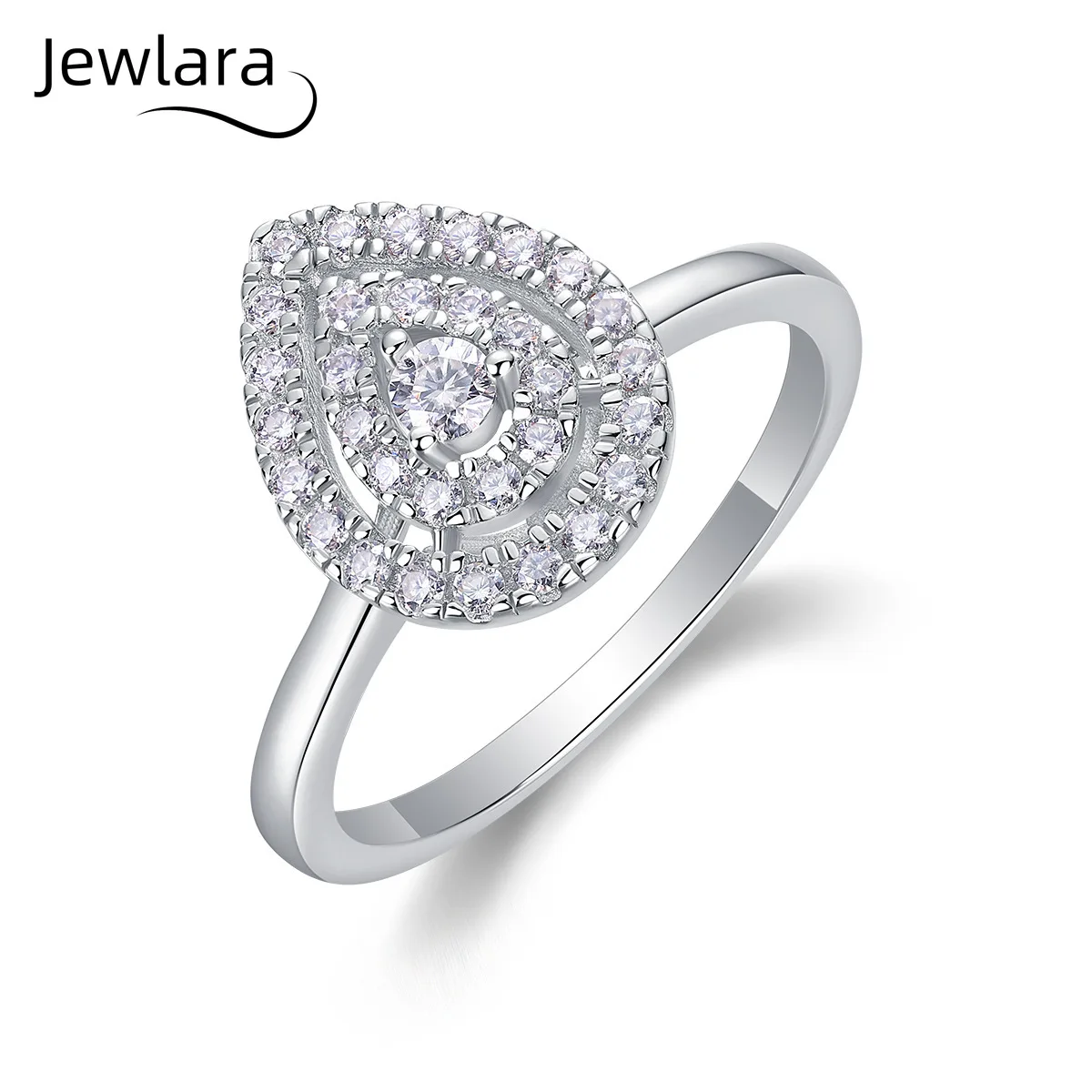 

Jewlara Fashion Niche Design Ins Moissanite Ring Children's 925 Sterling Silver Lady Temperament Light Luxury High-end Ring