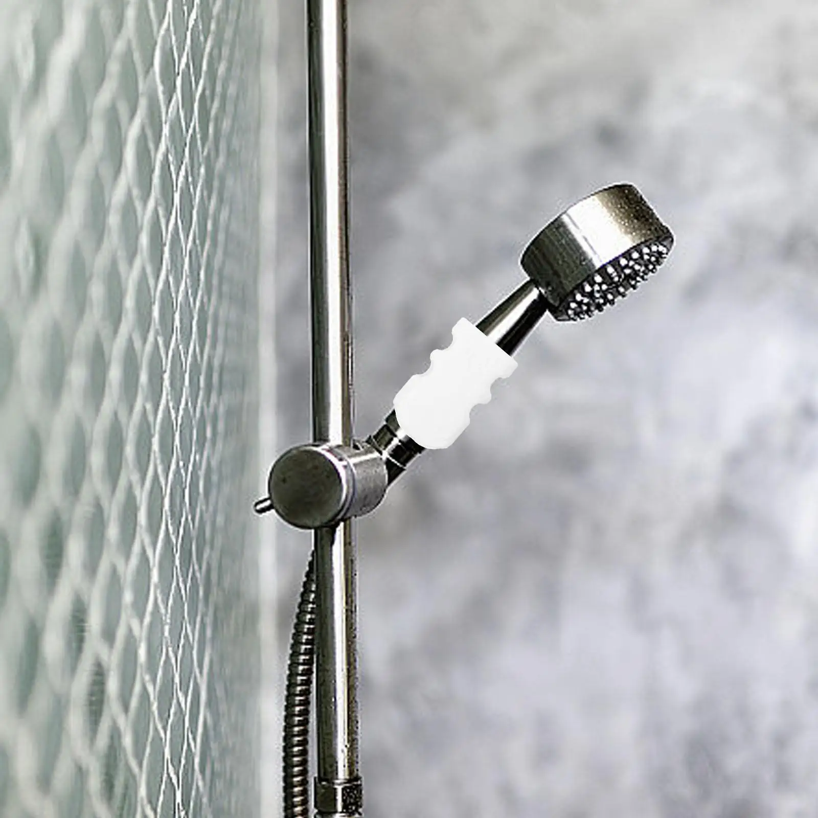 2 Pcs Silicone Suction Cup Rabbit Pattern Handheld Shower Head Holder Bathroom Accessories Removable Wall Bracket Shower Ball