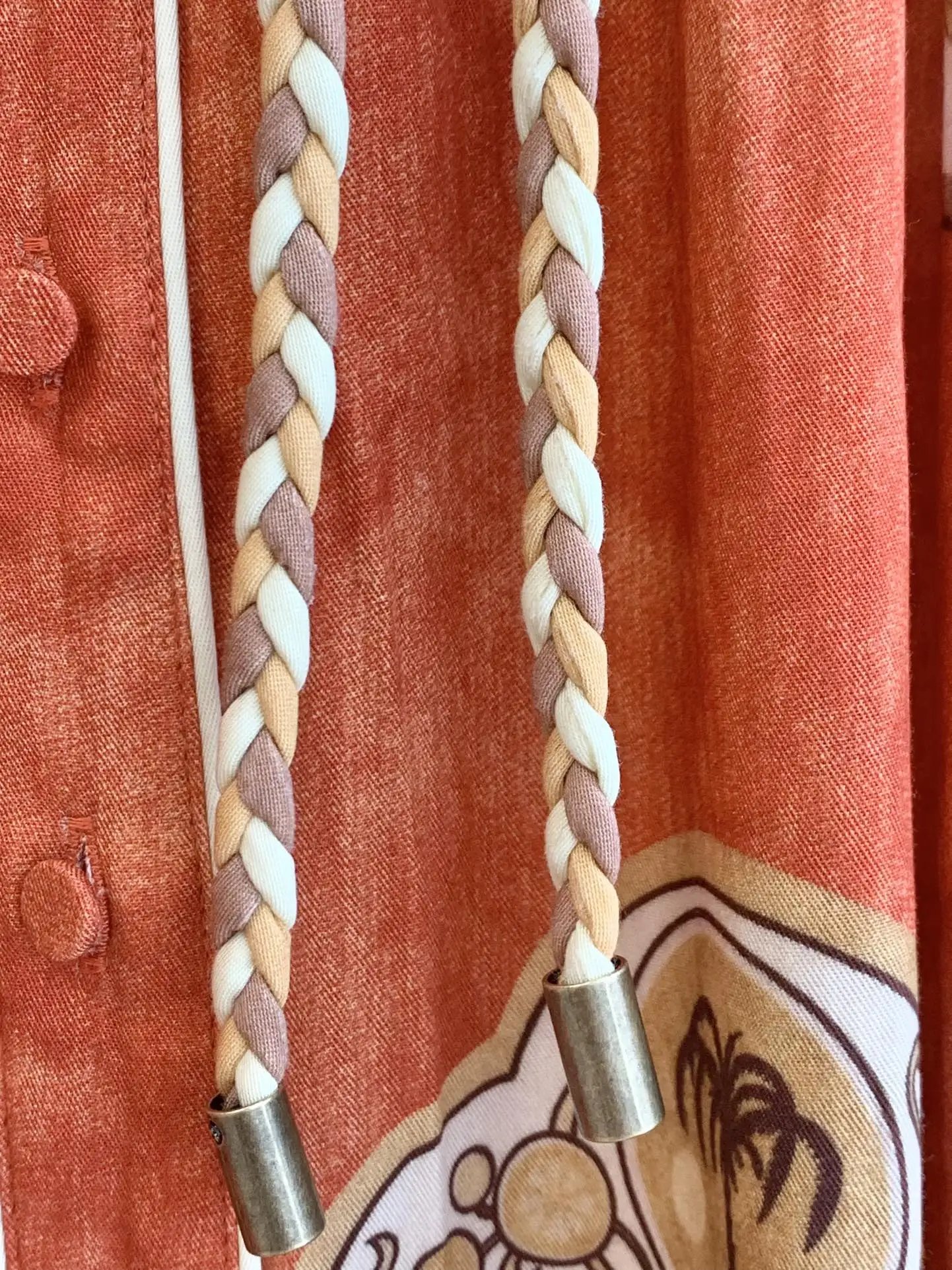 Women Retro Printed Shirt Robe Autumn Turn-down Collar Long Sleeve Single Breasted Casual Loose Maxi Dress