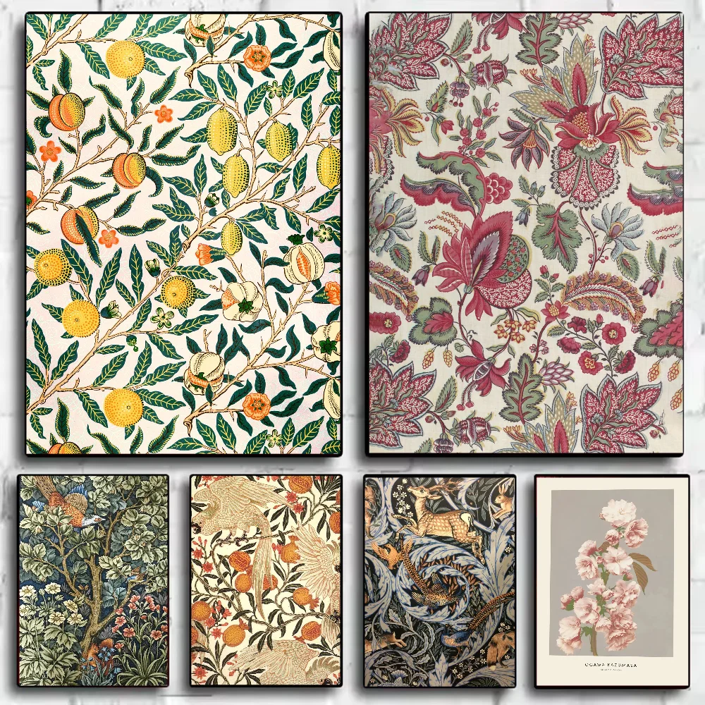 

William Morris Art Animals Flowers Poster HD art sticky wall waterproof home living room bedroom bar aesthetic decoration