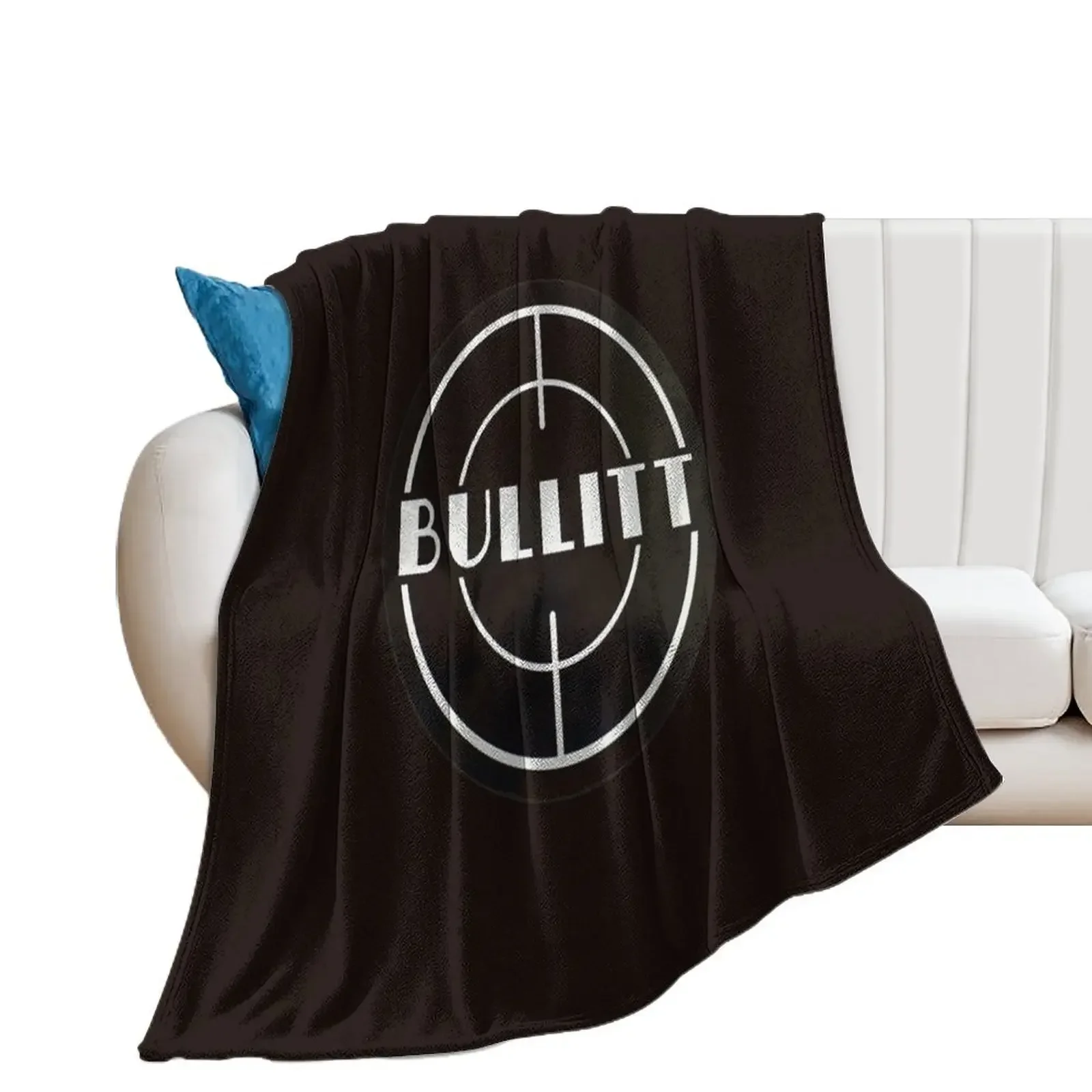 

Mustang Bullitt With Black Background Throw Blanket Soft Beds manga Luxury Brand Blankets