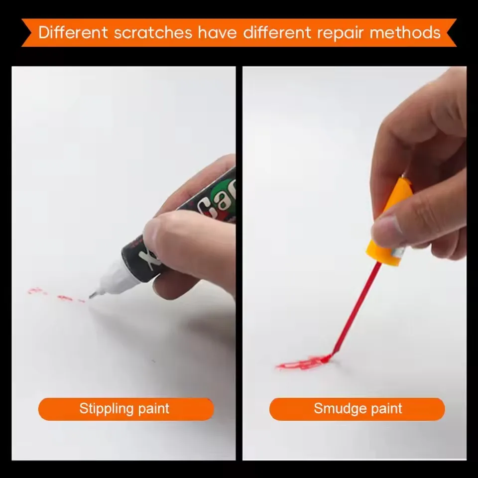 قلم طلاء لإصلاح خدوش السيارة باللون الأسود لإصلاح الطلاء، متوفر بألوان متعددة، قلم إصلاح الطلاء يغطي ملحقات الخدوش