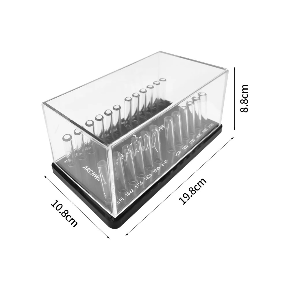 Supporto per Organizer in acrilico dentale Niti Archwire materiali ortodontici Dispenser per cavi ad arco rettangolare scatola di posizionamento strumenti per dentisti