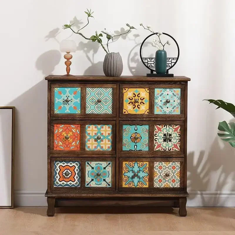 New Arrival Paulownia Wood Cabinet With Drawers Factory Design For Living Room Home Office Kitchen Farmhouse And Retro Style