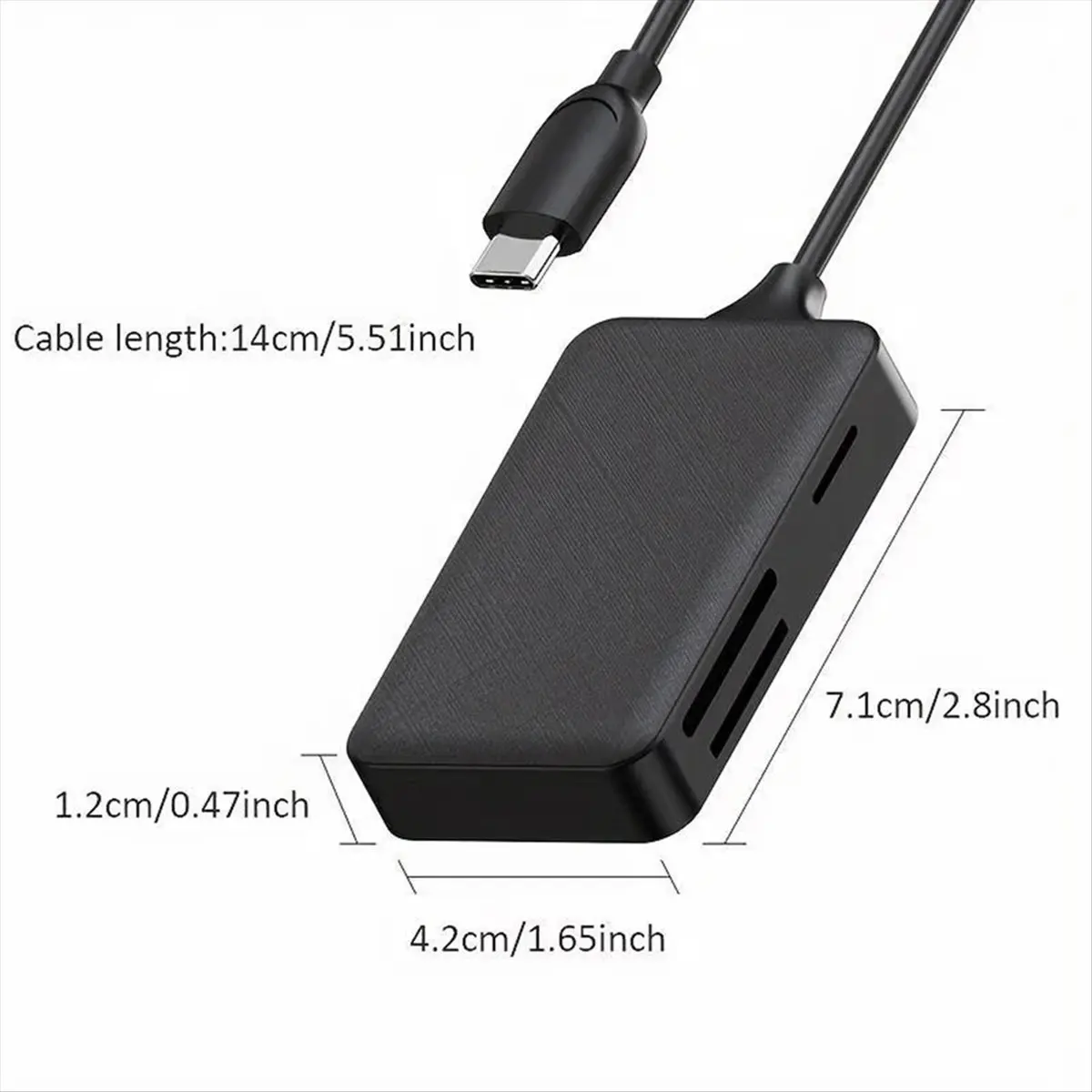 Stable- 4-in-1 Card Reader Type C SD Micro-SD TF CF MS Memory Card Reader Adapter for Laptop PC Multi OTG Card Reader