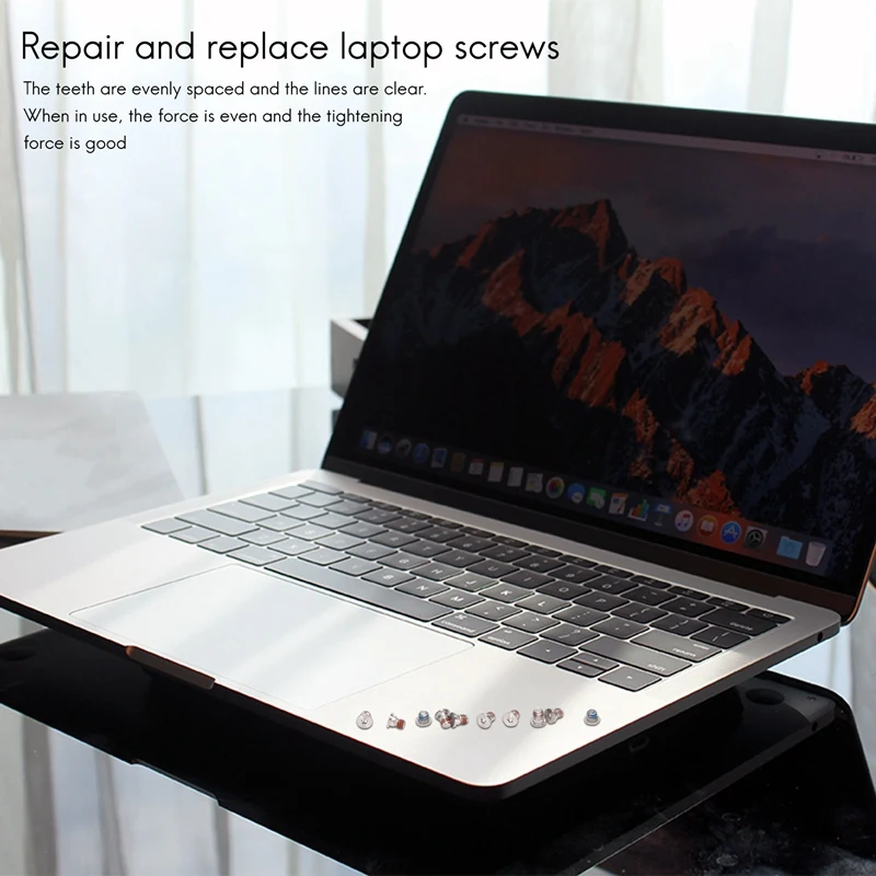A013 10 Buah Sekrup Casing Bawah untuk Macbook Pro Retina A1425 A1502 A1398 Set Sekrup 2012-2015 Tahun
