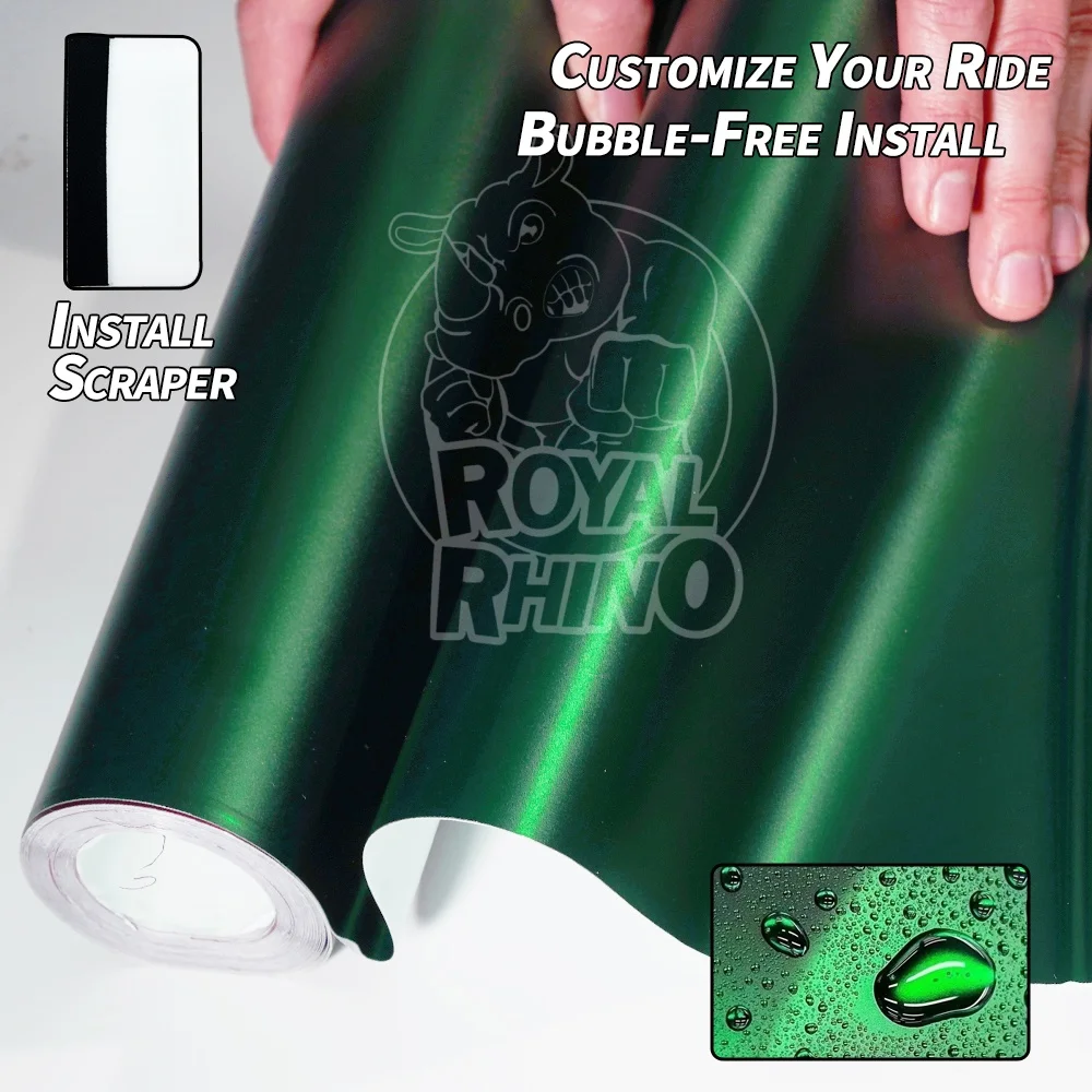 

Матовая виниловая пленка для оклейки кузова автомобиля цвета Venom Green с функцией изменения цвета и воздухопроницаемостью для стайлинга автомобилей, мотоциклов и велосипедов