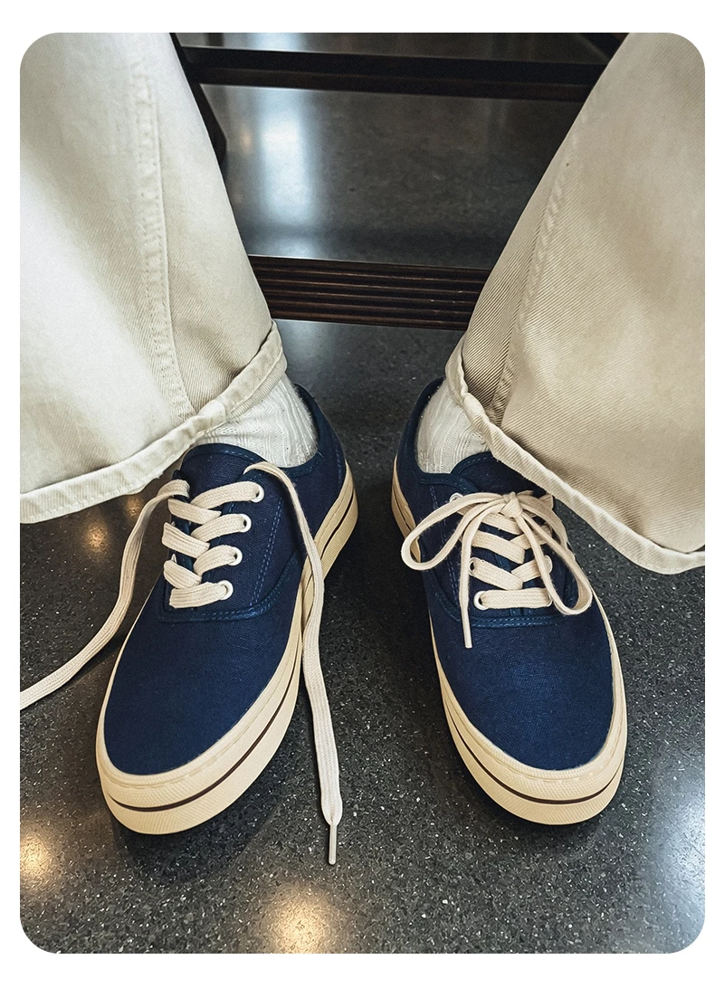 Sommer-Herren-Segeltuchschuhe, bequeme, atmungsaktive, lässige Turnschuhe, modische, niedrig geschnittene Designer-Schuhe für Herren, Vulkanisationsschuhe – Detail 10