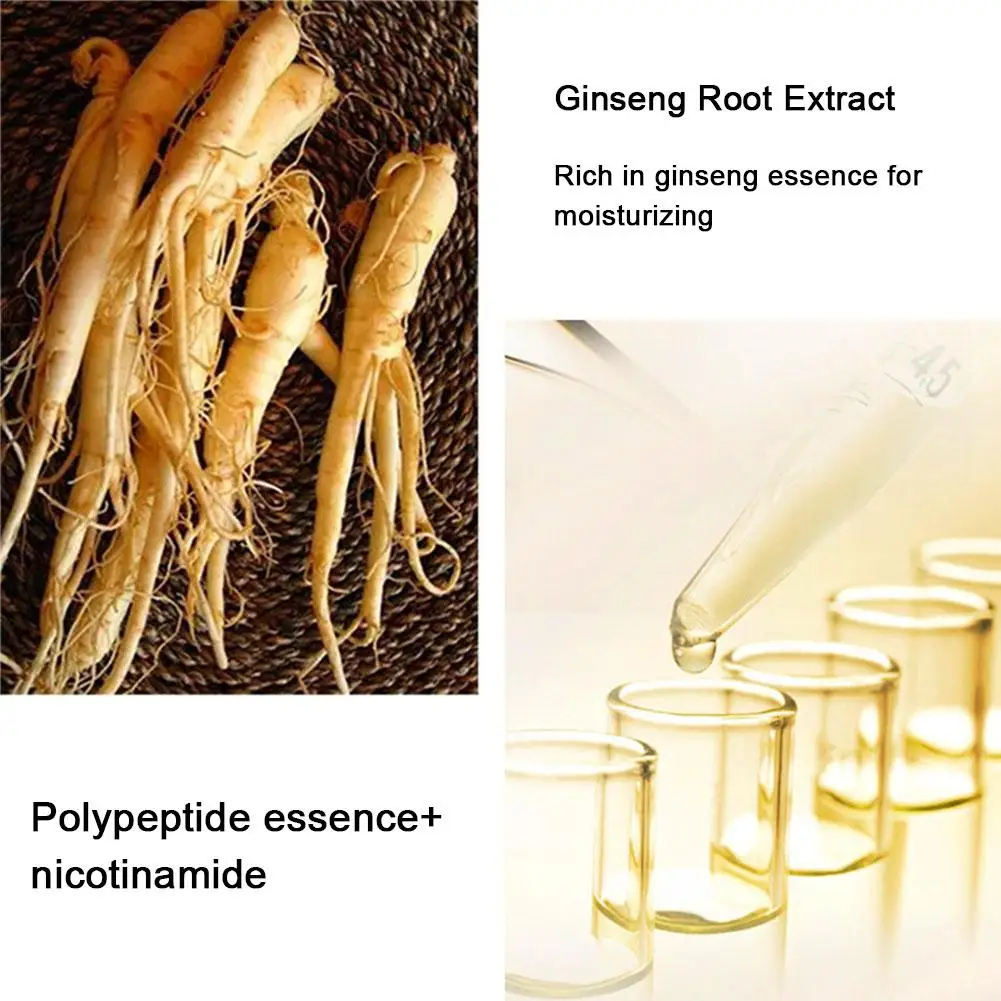 Gold Ginseng Face Serum 100ml polipeptide Lightening Skin Moisturizing Facial Serum Smoothing Skin Care Products idratazione profonda