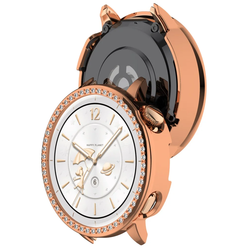 Funda para OPPO Watch X2 Mini, funda protectora hueca de diamante de una sola fila ahuecada