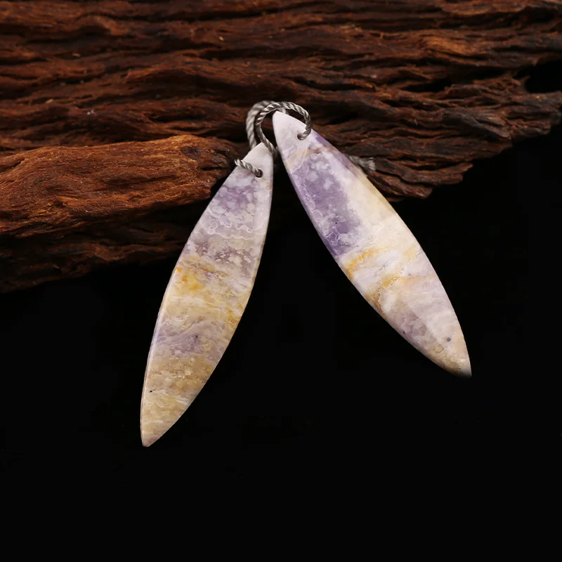 AAA+Artisan-Crafted Handmade Jewelry  Natural Stone Tiffany Jasper Marquise Earring Bead Accessories For Women