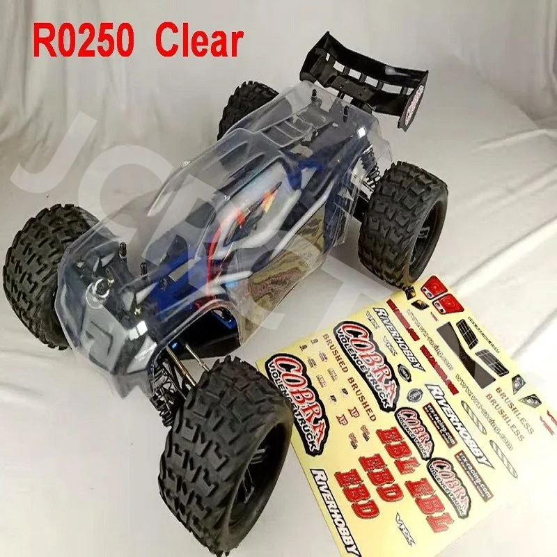 RC VRX R0249 R0250 325mm Wheelbase PVC Body Shell w/Sticker For 1/8 VRX Racing RH817 RH818 COBRA 4WD Electric Truck Parts