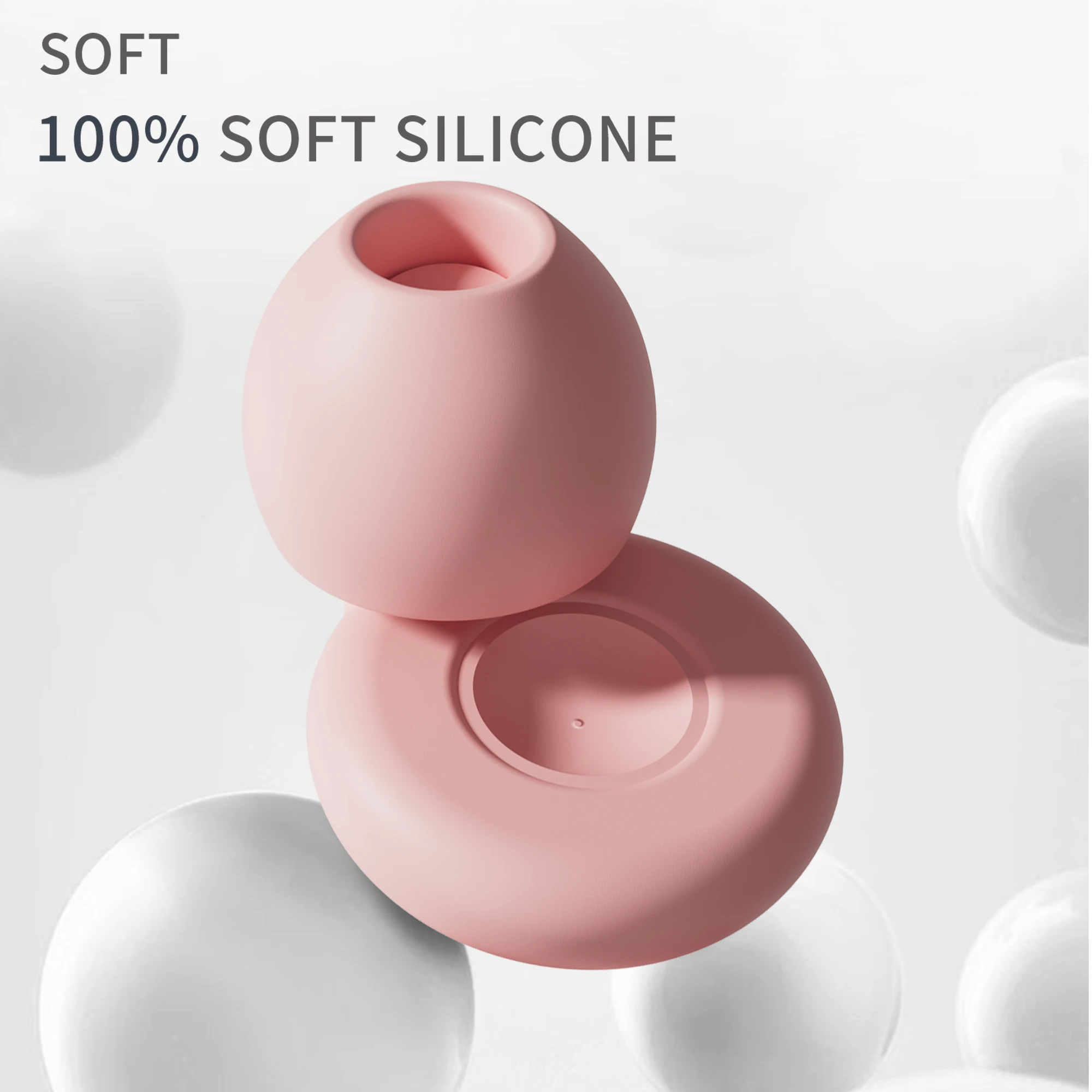 Noise Isolation Ear Plugs Silicone Earplugs Flexible Reusable Waterproof Ear Protection For Bath Siesta Office Study Night Rest