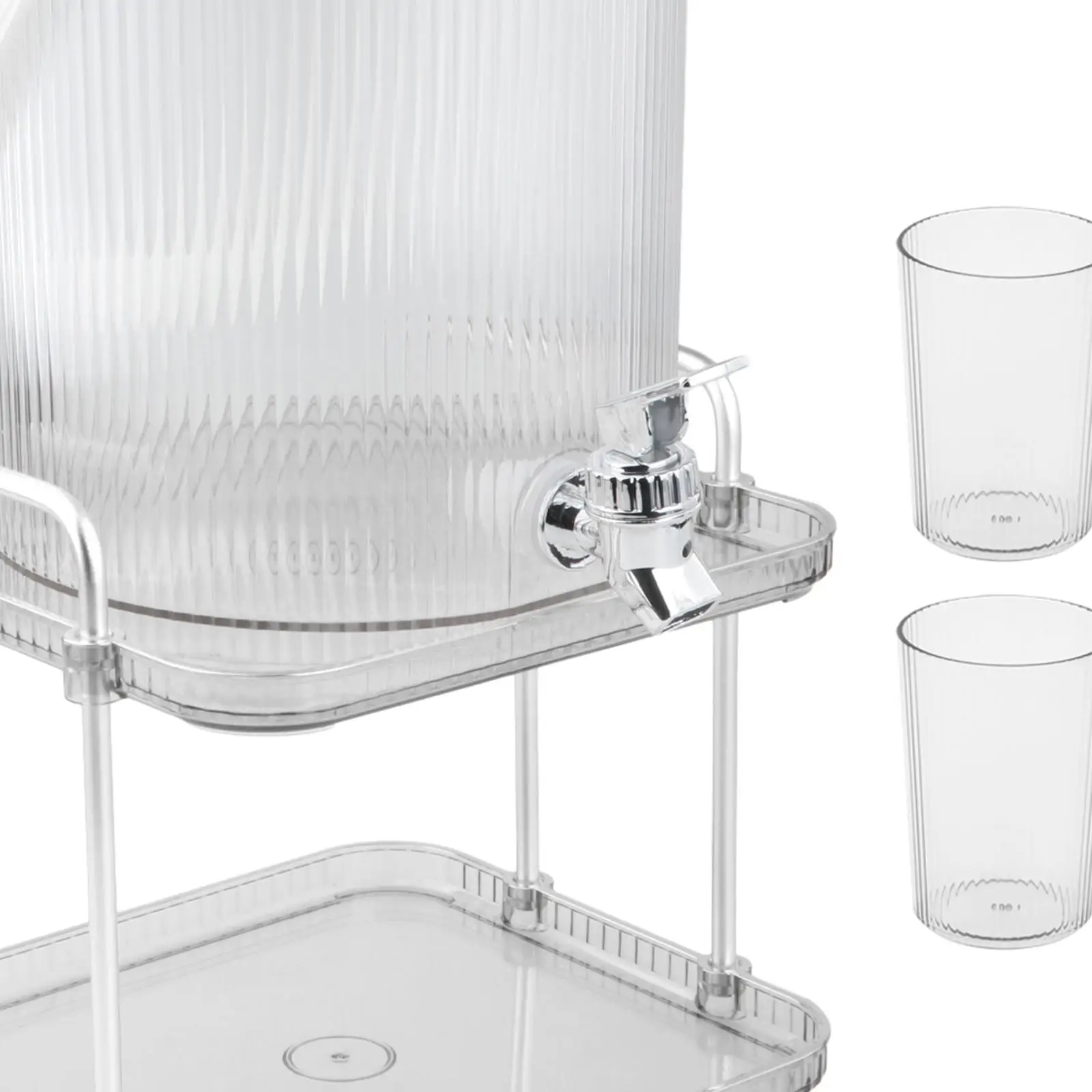 موزع مشروبات سهل التنظيف، إبريق ماء شفاف، موزع مشروبات، غلاية باردة مع صنبور للشواء والنزهات المنزلية للاستخدام اليومي في الهواء الطلق