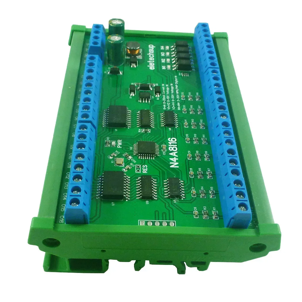 

RS485 Remote I/O Module 0-20MA 4-20MA 0-10V 0-30V Current Voltage ADC Collector 24CH Digital Analog Mixed Acquisition Module