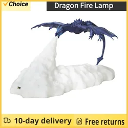 Impressão 3d gelo dragão fogo lâmpada quente luz da noite usb recarregável decoração para casa lâmpada de impressão 3d lâmpada de impressão 3d presente das crianças