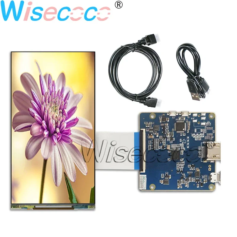 6 Inch 2K Quad-HD LS060R1SX02 with / Remove Backlight LCD Display 50 Pins MIPI Controller Board USB Cable for 3D Printer