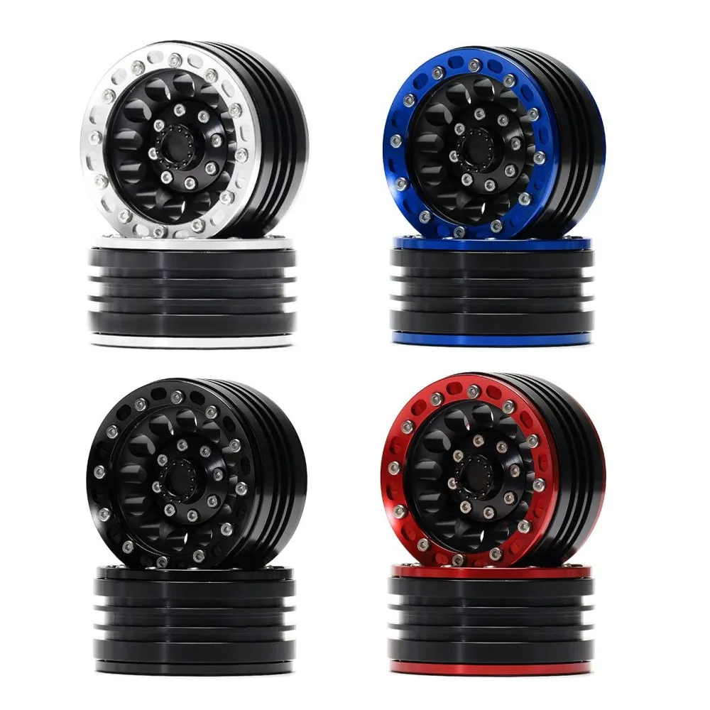 

4 шт. 1,9-дюймовая ступица колес из алюминиевого сплава для 1/10 RC гусеничного автомобиля SCX10 RC4WD D90 Defender AXIAL Jeep Wraith Traxxas TRX4 D110 F350