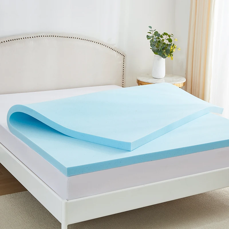 Bester Preis Matratze 2 Zoll belüfteter Memory-Schaum-Matratzenauflage, kühlende Gel-Infusion, OEKO-TEX100-zertifiziert